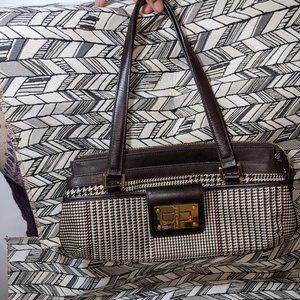 Ralph Lauren Small Hounds-tooth Mini Bag